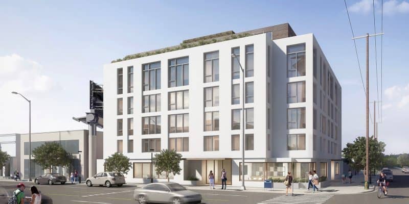 Rendering of the 2301 Westwood project, February 2019
