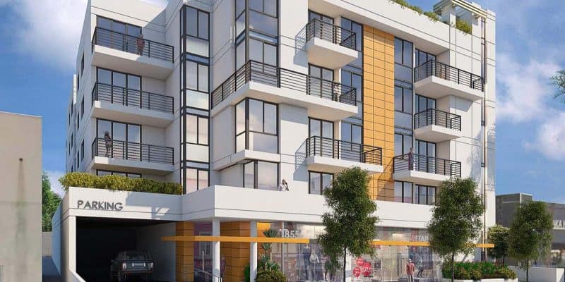 Rendering of the completed 1855 Westwood project
